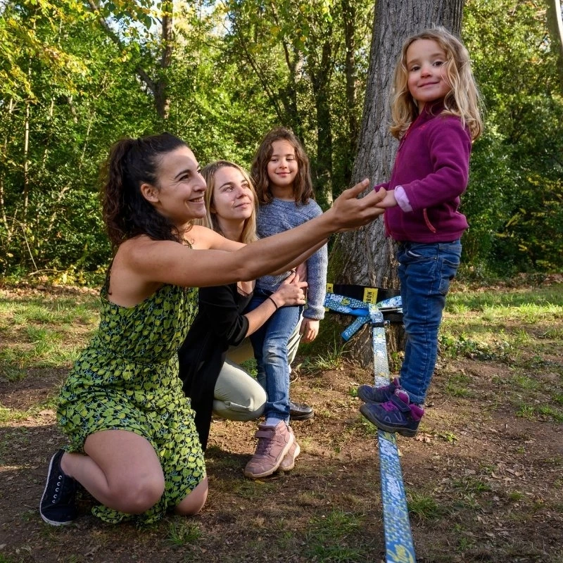 GIBBON Funline Treewear Set Slackline 15m - Blauw - Afbeelding 7