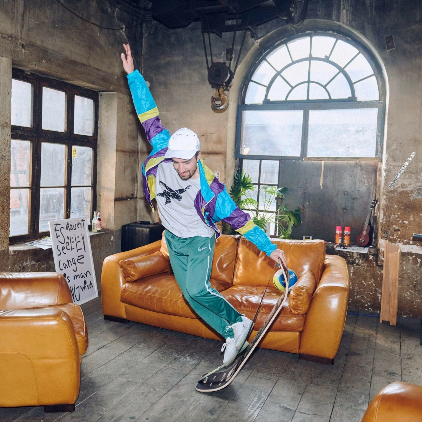 GIBBON Giboard Deck Slacklineboard - Roots Rocker - Brown - Afbeelding 6