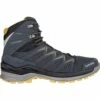 LOWA Innox Pro GTX Mid Schoen - Steel Blue/mustard
