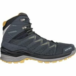 LOWA Innox Pro GTX Mid Schoen - Steel Blue/mustard