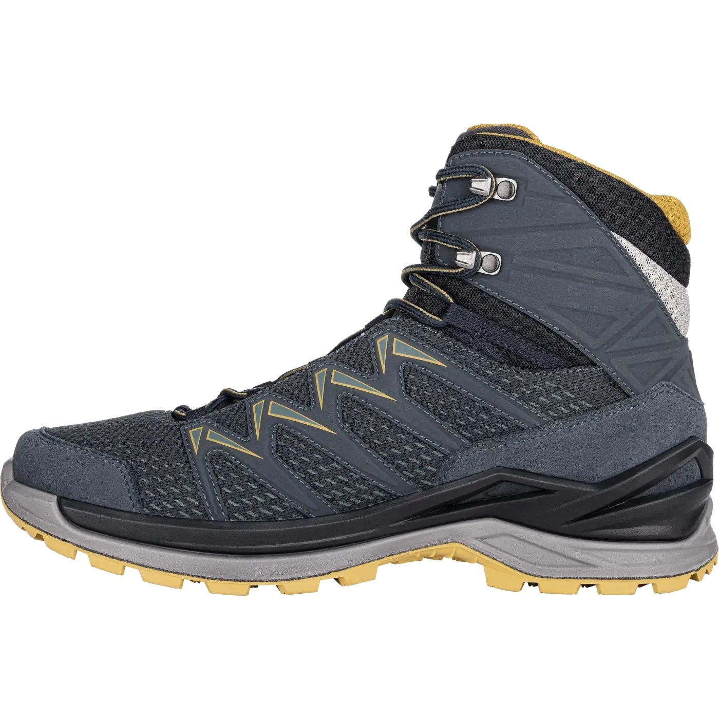 LOWA Innox Pro GTX Mid Schoen - Steel Blue/mustard - Afbeelding 3