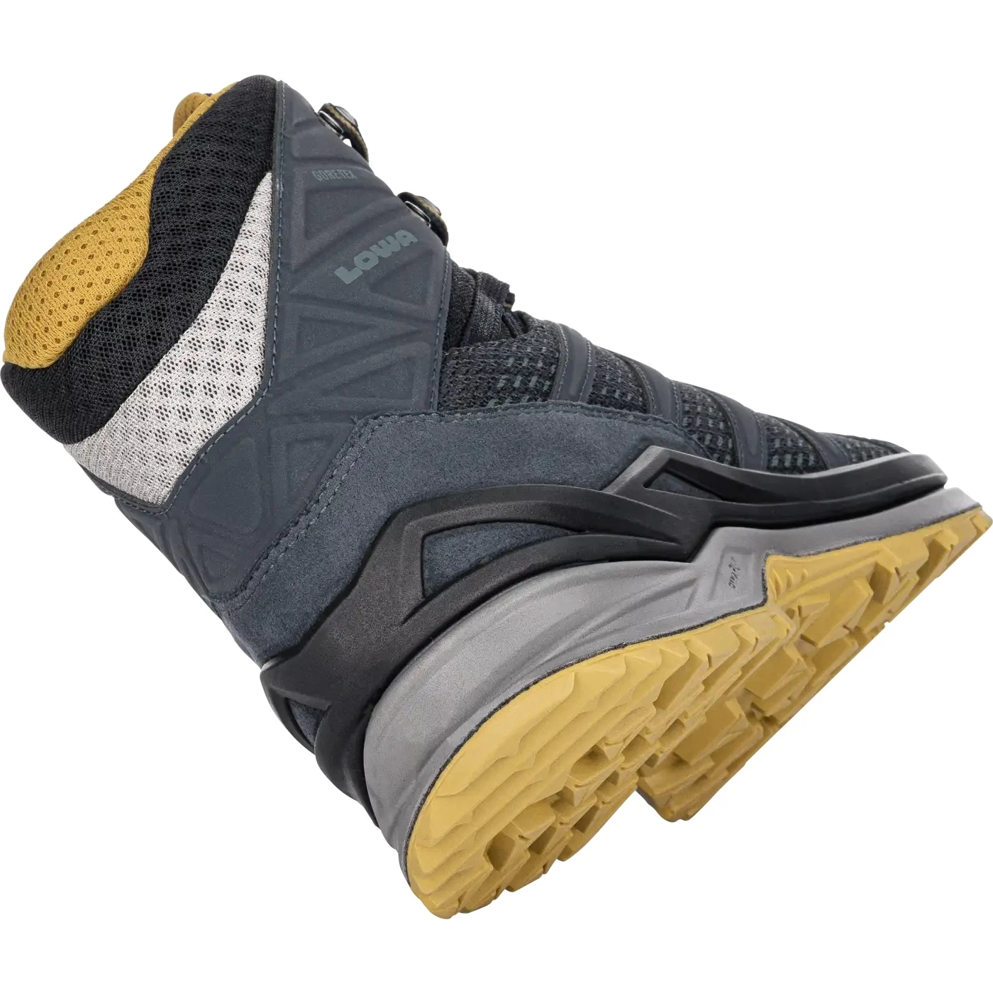 LOWA Innox Pro GTX Mid Schoen - Steel Blue/mustard - Afbeelding 4