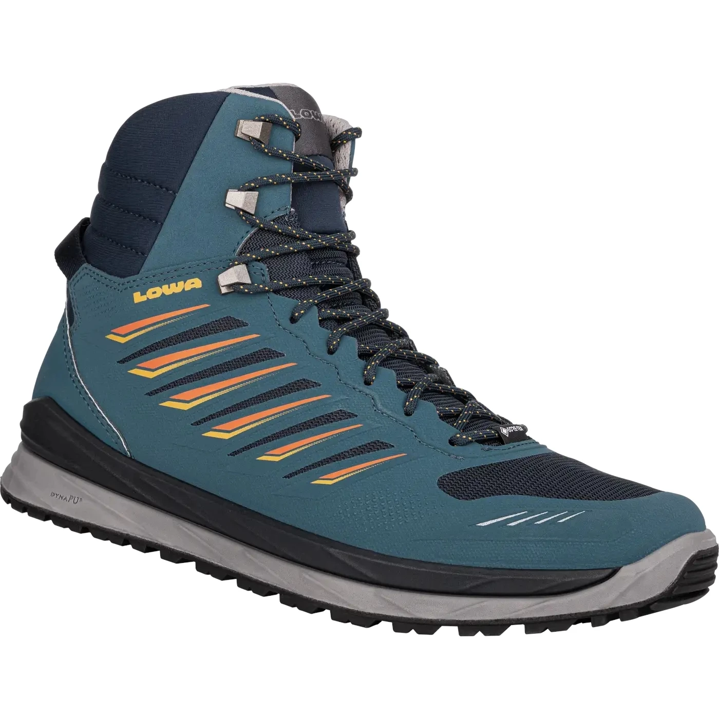 LOWA Axos GTX Mid Heren Schoenen - Steel Blue/orange - Afbeelding 3