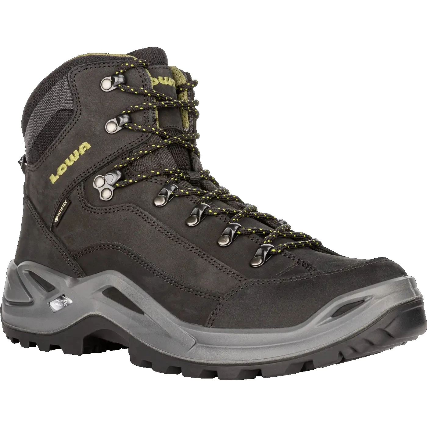 LOWA Renegade GTX Mid Heren Bergschoenen - Black/oliv - Afbeelding 3