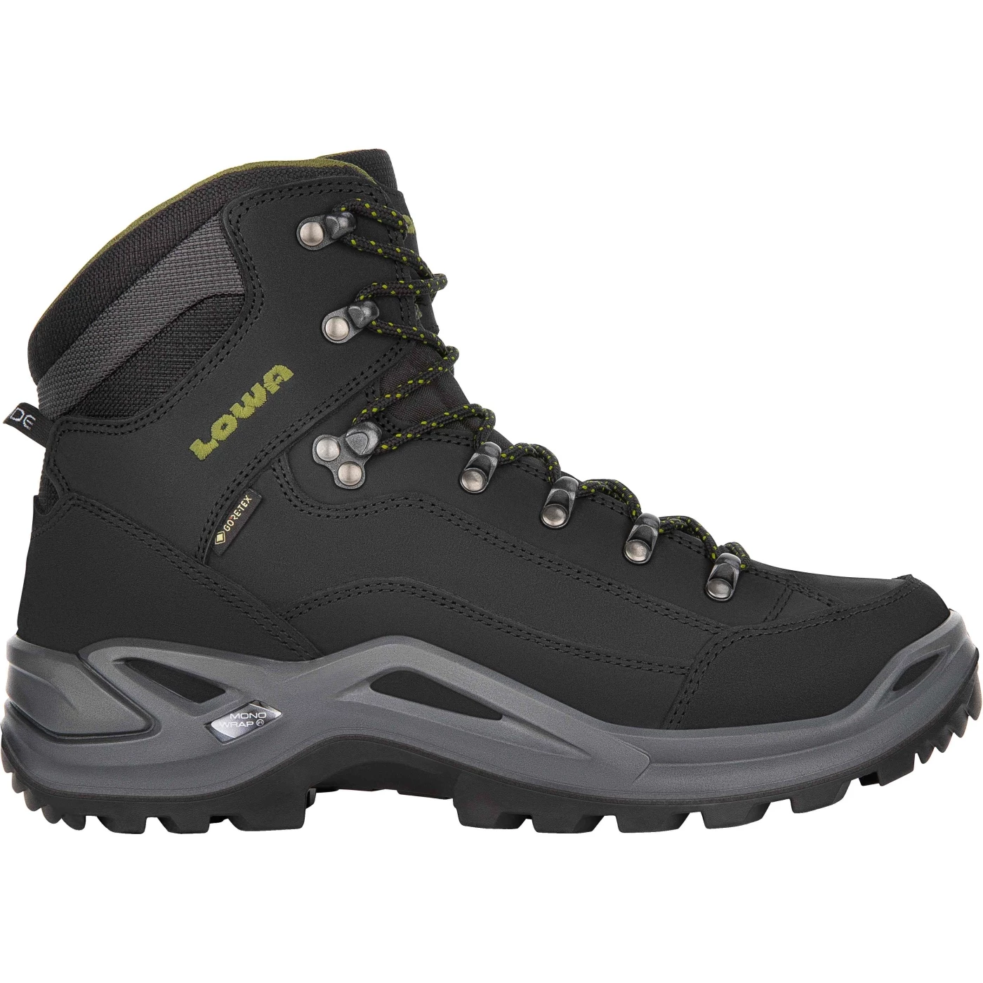 LOWA Renegade GTX Mid Heren Bergschoenen - Black/oliv