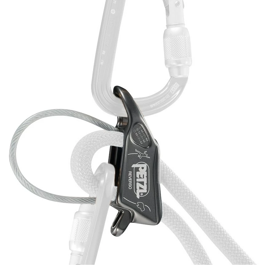 Petzl Reverso Belay/Rappel Device - Gray - Afbeelding 4