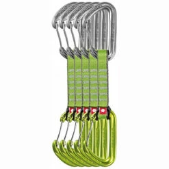 Ocun OcĂșn Hawk QD Wire PA 16 Mm Quickdraw - Set Van 5 - Groen