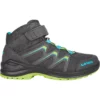 LOWA Maddox GTX Mid Junior Kinderschoenen - Graphite/lime (Size 36-40)