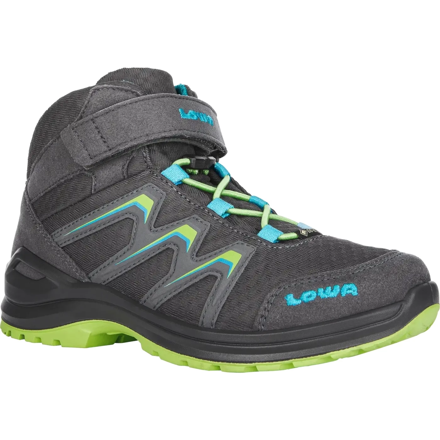 LOWA Maddox GTX Mid Junior Kinderschoenen - Graphite/lime (Size 36-40) - Afbeelding 3