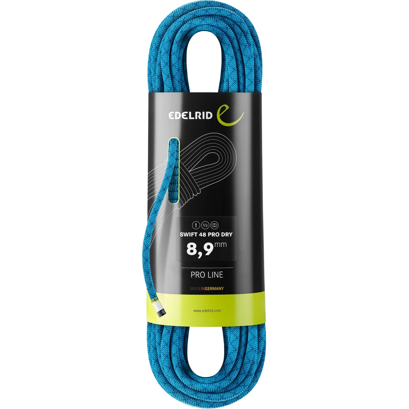 Edelrid Swift 48 Pro Dry 8,9mm Touw - 50m - icemint Edelrid Swift 48 Pro Dry 8,9mm Touw - 50m - Icemint -Edelrid Shop 713160503290 swift 48 pro dry 8 9mm rope icemint 1 1020335 1
