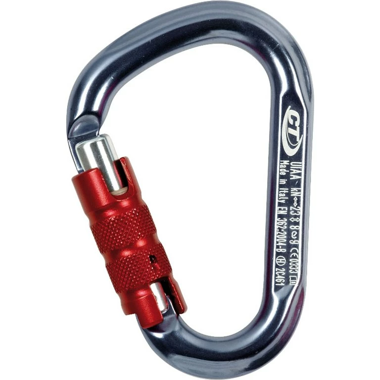 Climbing Technology Snappy TG HMS-Carabiner - titan/silver/red Climbing Technology Snappy TG HMS-Carabiner - Titan/silver/red -Edelrid Shop 95088 00 d 154182
