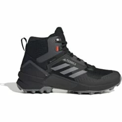 Adidas TERREX Swift R3 Mid GORE-TEX Wandelschoenen Heren - Core Black/grey Thunder/solar Red HR1308