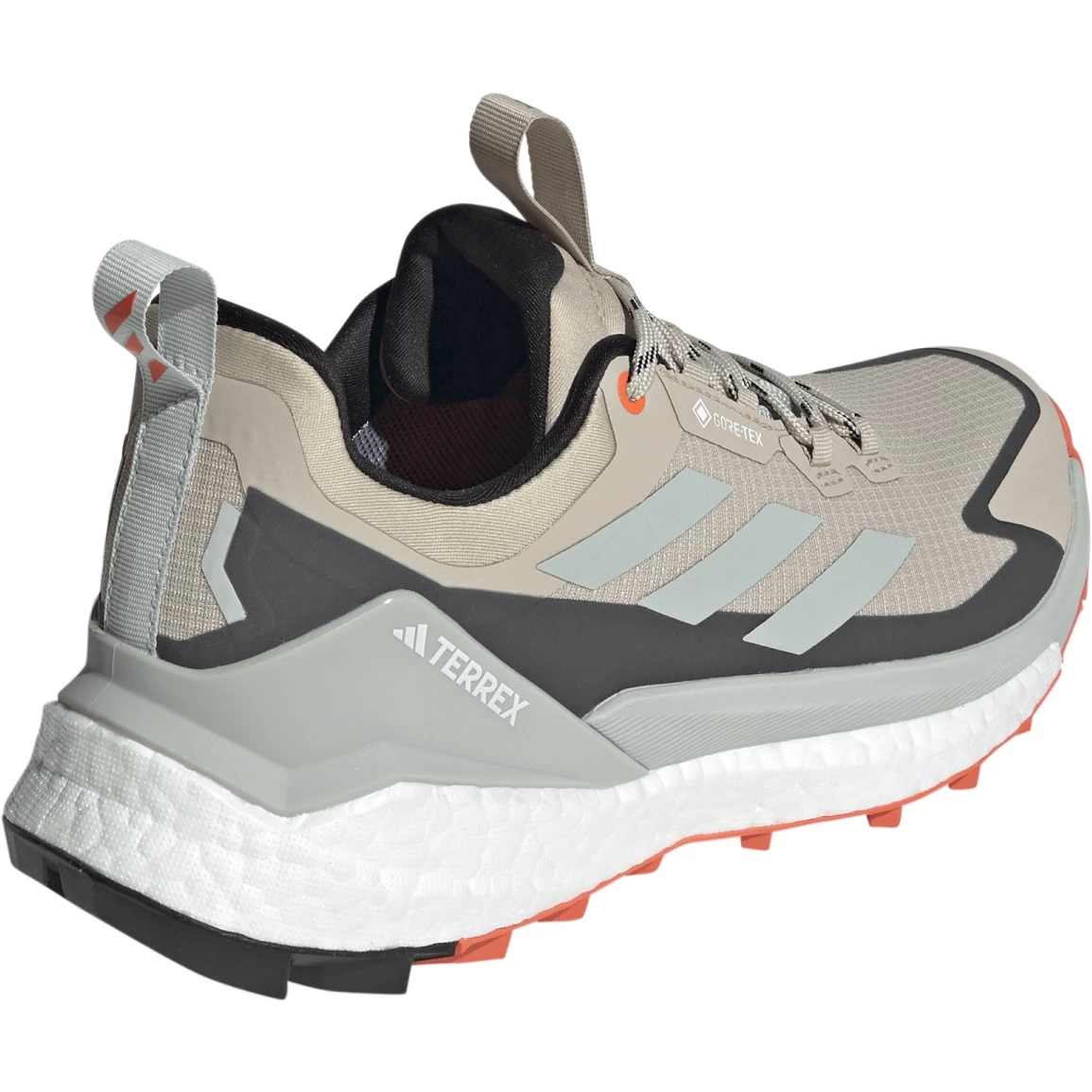 Adidas TERREX Free Hiker 2 Low GORE-TEX Wandelschoenen Dames - Wonder Beige/core Black/seismic Orange IG3202 - Afbeelding 4