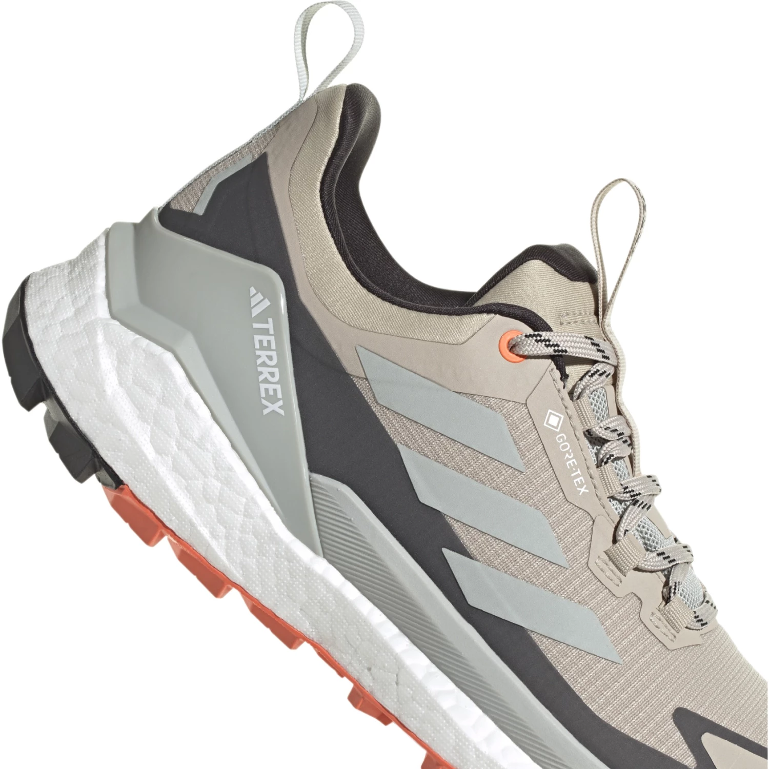 Adidas TERREX Free Hiker 2 Low GORE-TEX Wandelschoenen Dames - Wonder Beige/core Black/seismic Orange IG3202 - Afbeelding 7