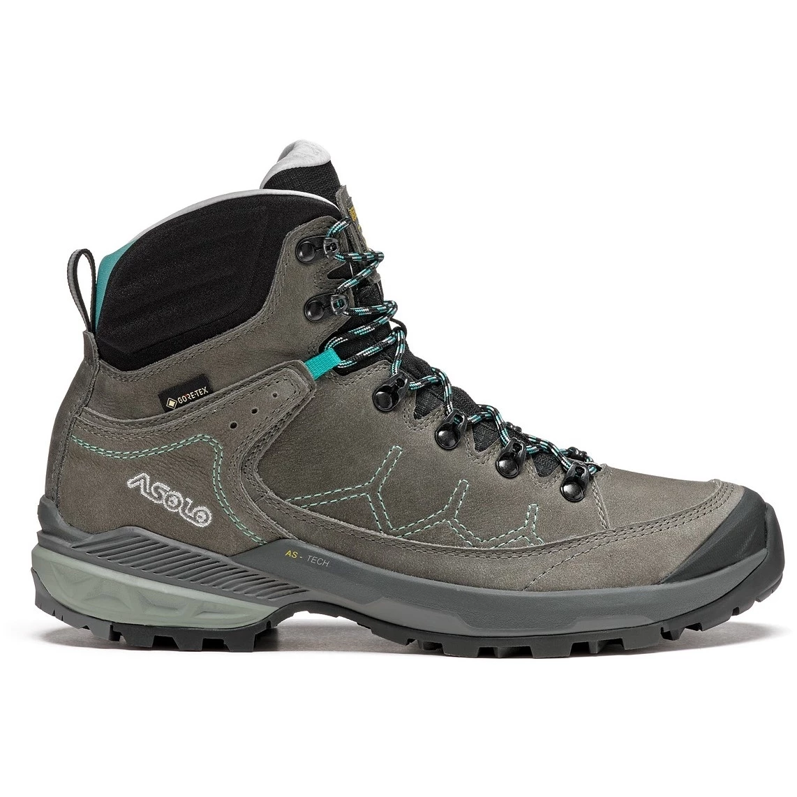 Asolo Falcon Evo NBK GV Dames Wandelboots - graphite/aqua green Asolo Falcon Evo NBK GV Dames Wandelboots - Graphite/aqua Green -Edelrid Shop asolo evo nbk gv ml graphite aqua green a4006500b118 02 1514413