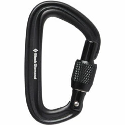 Black Diamond LiteForge Screwgate Carabiner - Black