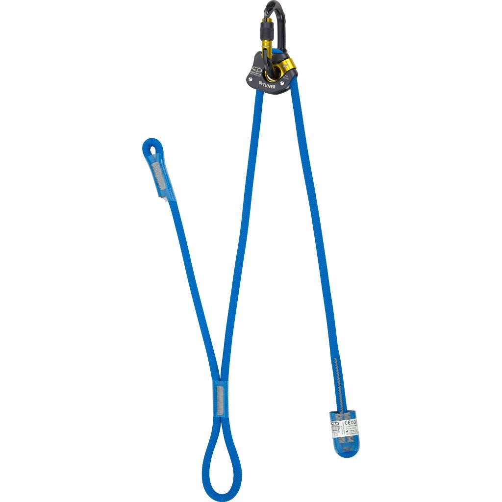 Climbing Technology Tuner-Y Adjustable Lanyard + Ovx Carabiner - blue Climbing Technology Tuner-Y Adjustable Lanyard + Ovx Carabiner - Blue -Edelrid Shop climbing technology tuner y blue 3 1131734