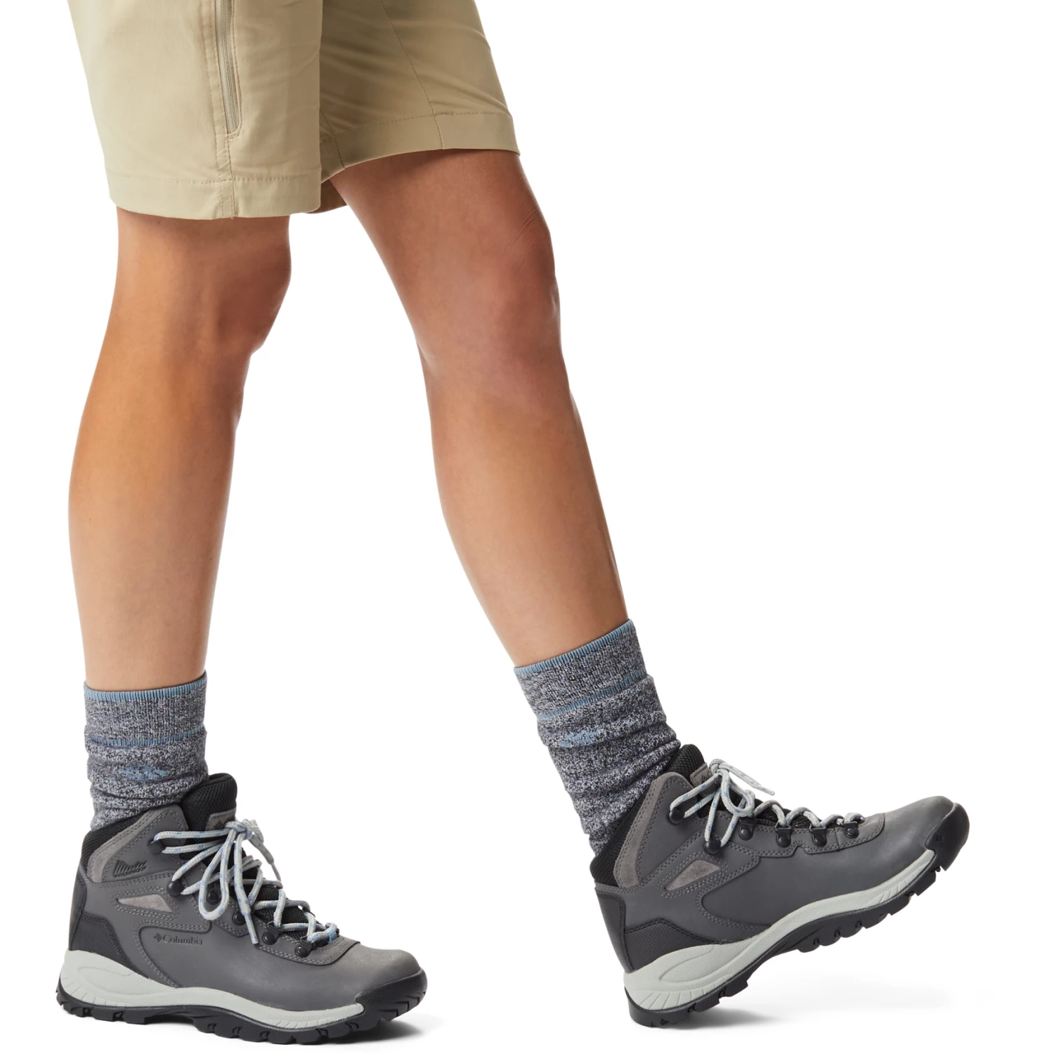 Columbia Newton Ridge Plus Wandelschoenen Dames - Quarry/Cool Wave - Afbeelding 10