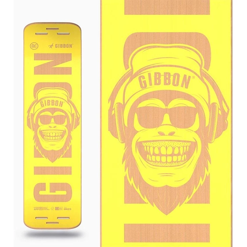 GIBBON Giboard Deck Slacklineboard - Bonzo - Yellow - Afbeelding 2