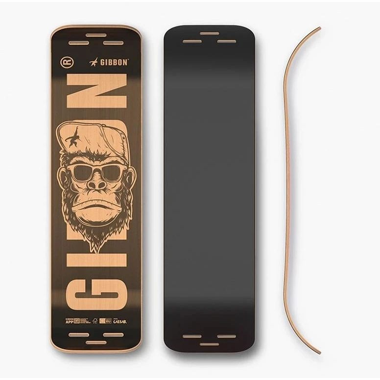 GIBBON Giboard Deck Slacklineboard - Caesar - Black - Afbeelding 3