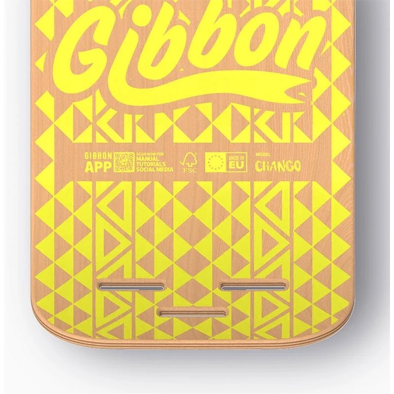 GIBBON Giboard Deck Slacklineboard - Chango - Yellow - Afbeelding 4