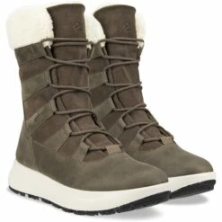 Ecco Solice W 420213 Dameslaarzen - Dark Clay/dark Clay