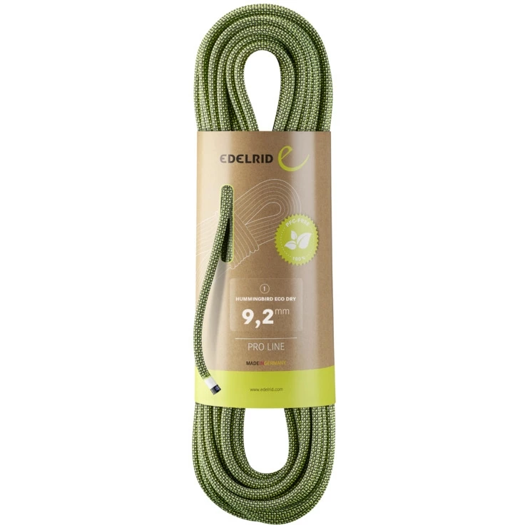 Edelrid Hummingbird Eco Dry 9,2mm Touw - 60m - Night-citrus