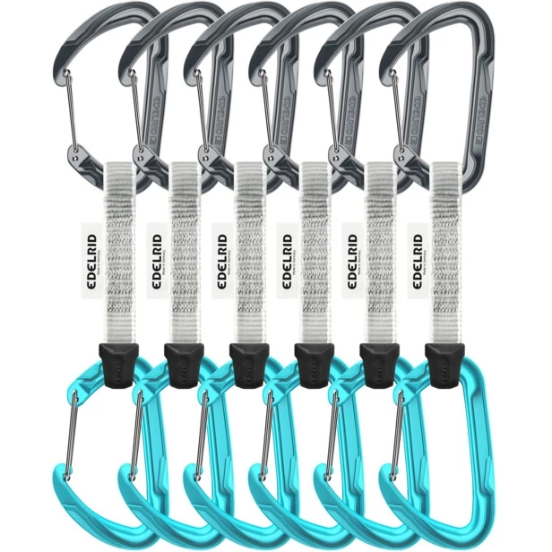 Edelrid Pure Wire 10 cm Quickdraw Set - Set van 6 - slate-icemint Edelrid Pure Wire 10 Cm Quickdraw Set - Set Van 6 - Slate-icemint -Edelrid Shop edelrid pure wire set 2 1466810