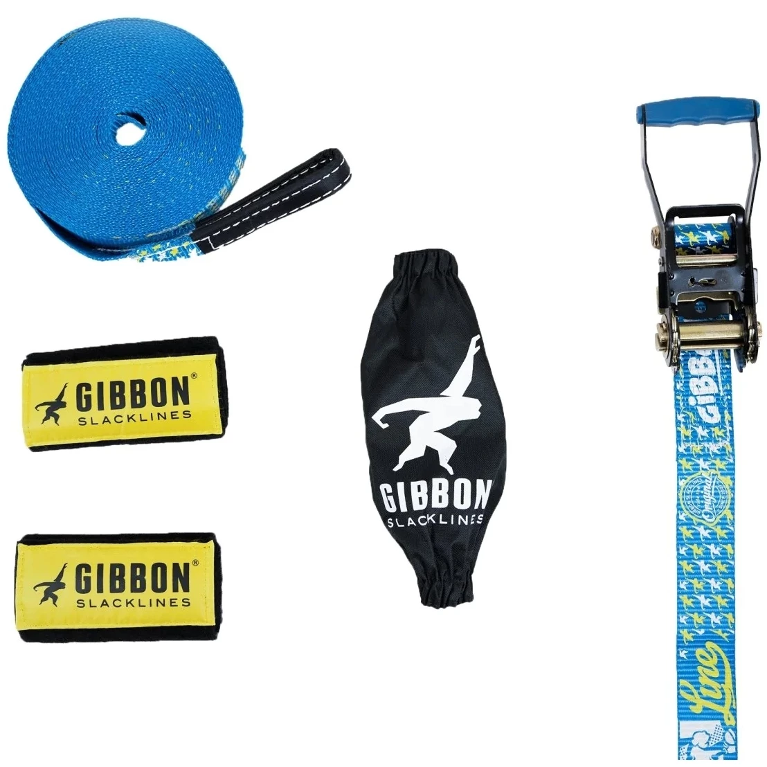 GIBBON Funline Treewear Set Slackline 15m - Blauw - Afbeelding 2
