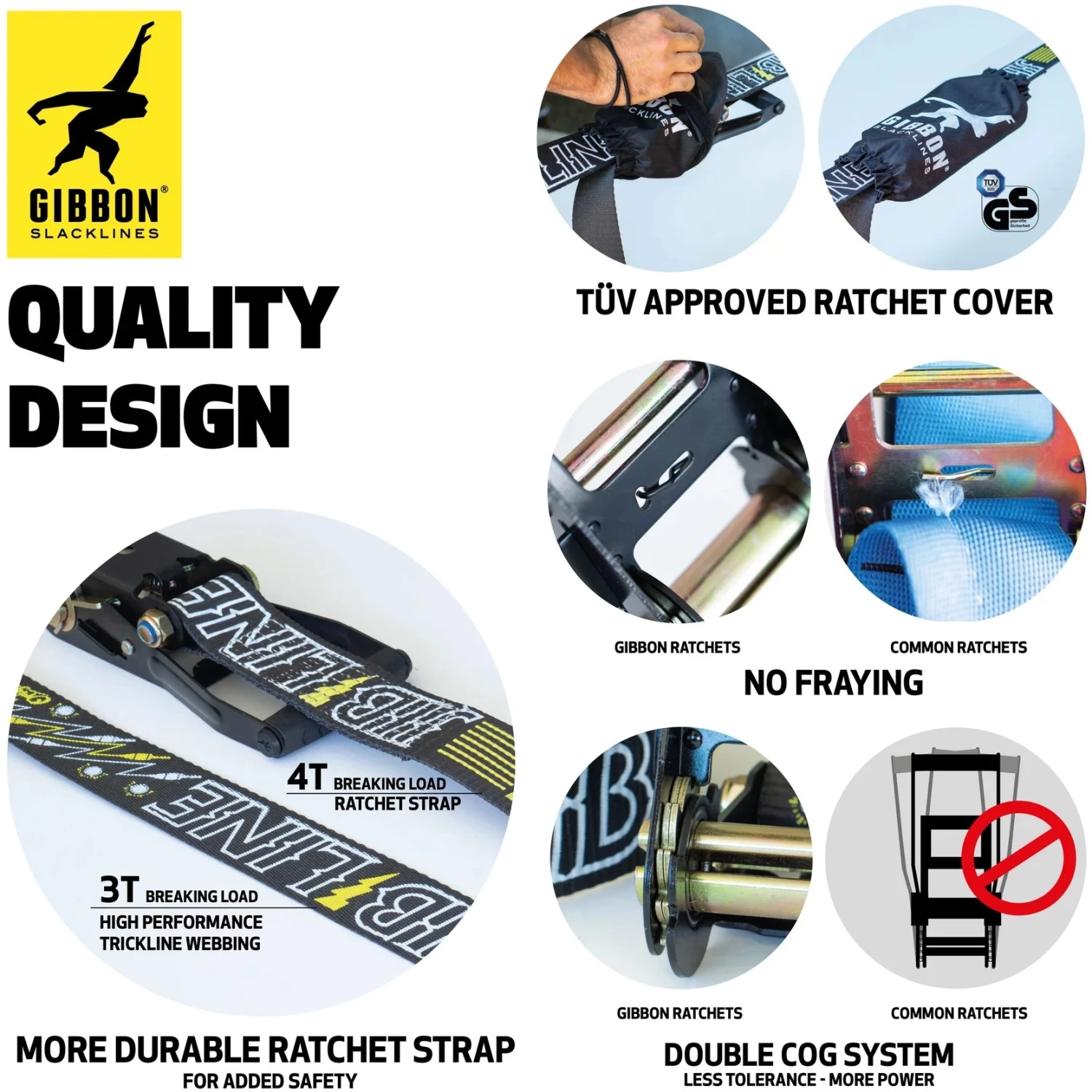 GIBBON Jibline XL Treewear - 25m Slackline Set - Afbeelding 6