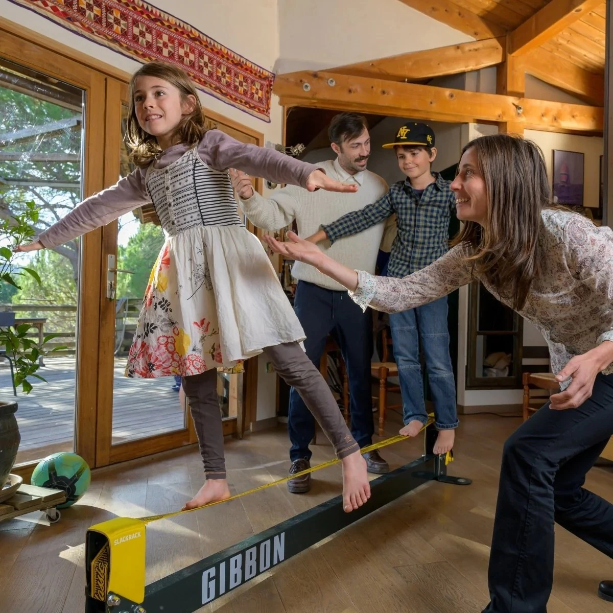 GIBBON Slackrack Classic 4.5m - Geel/zwart - Afbeelding 6