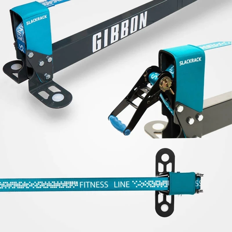 GIBBON Slackrack Fitness Edition 3m - Blauw/grijs - Afbeelding 3