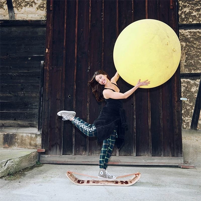 GIBBON Giboard Set Slacklineboard - Roots Rocker Travel - Brown - Afbeelding 5