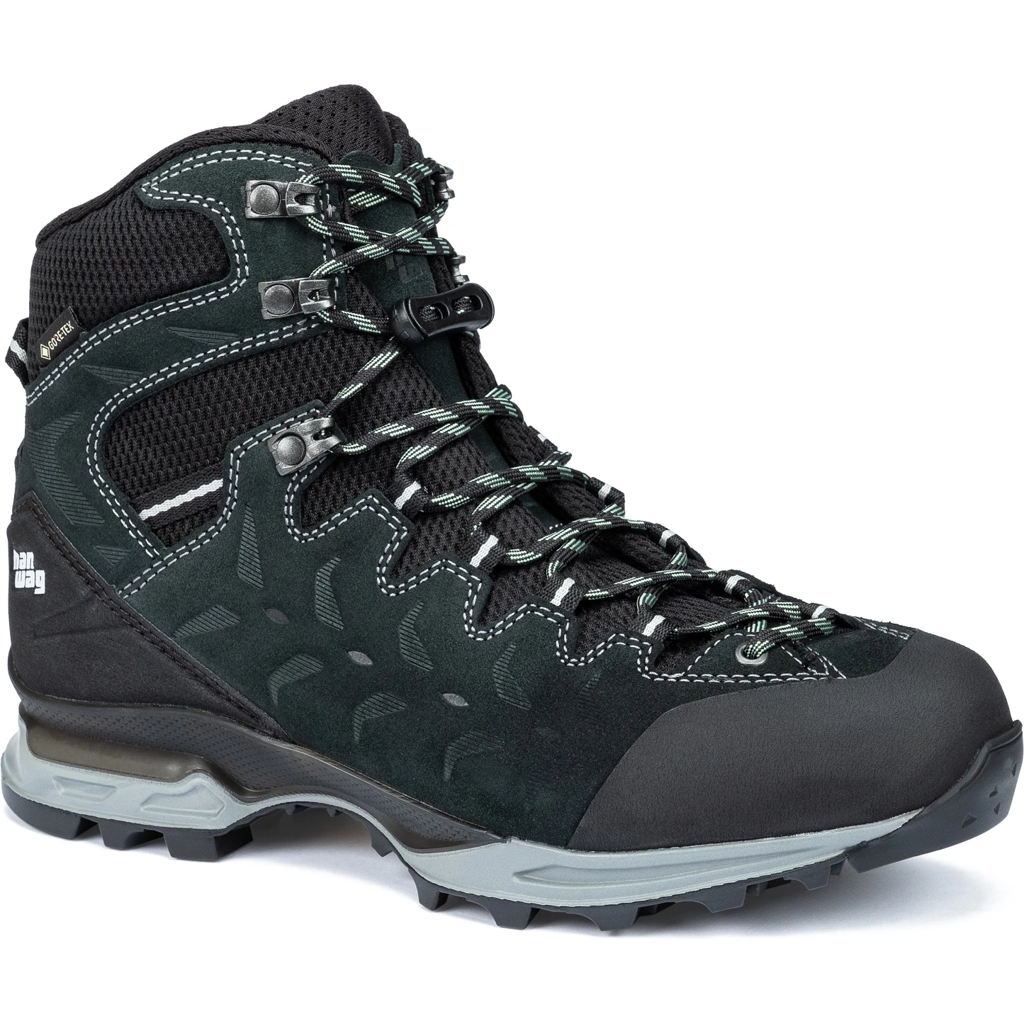 Hanwag Makra Trek Lady GTX Wandelboots - Petrol/Mint Hanwag Makra Trek Lady GTX Wandelboots - Petrol/Mint -Edelrid Shop hanwag makra trek lady gtx trekking boots petrol mint 1 1523293