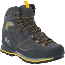 Jack Wolfskin Force Crest Texapore Mid Trekking Schoenen - Black / Burly Yellow XT