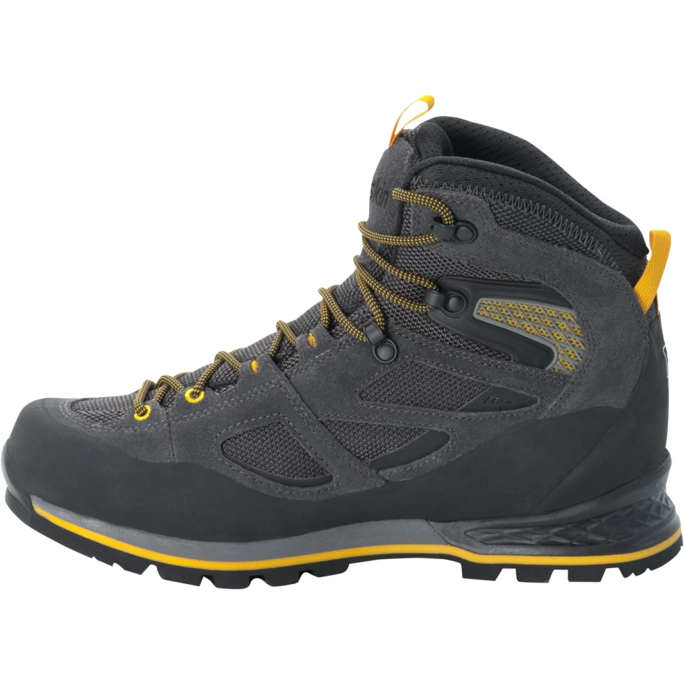 Jack Wolfskin Force Crest Texapore Mid Trekking Schoenen - Black / Burly Yellow XT - Afbeelding 4