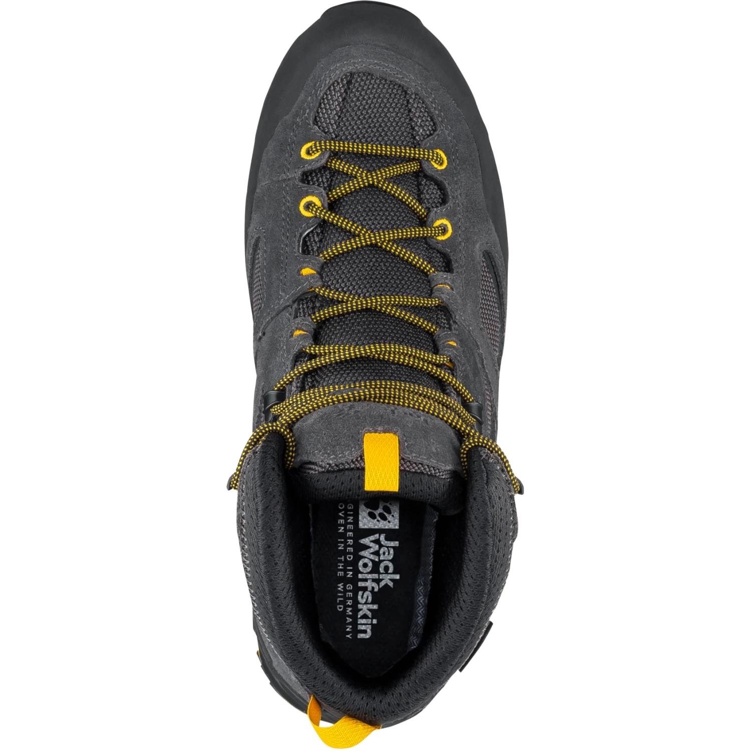 Jack Wolfskin Force Crest Texapore Mid Trekking Schoenen - Black / Burly Yellow XT - Afbeelding 5