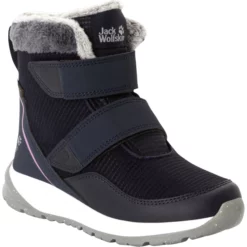 Jack Wolfskin Polar Wolf Texapore Mid Vc Kinderschoenen - Dark Blue / Rose