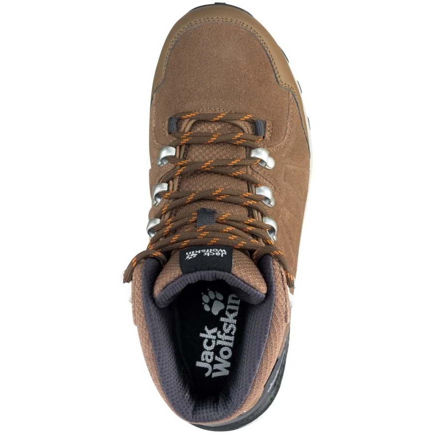 Jack Wolfskin Refugio Texapore Mid Dames Wandelboots - Brown / Apricot - Afbeelding 6