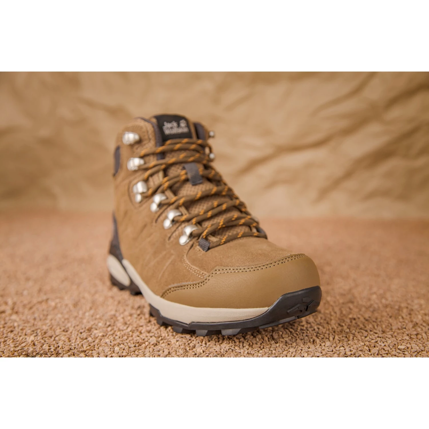Jack Wolfskin Refugio Texapore Mid Dames Wandelboots - Brown / Apricot - Afbeelding 9