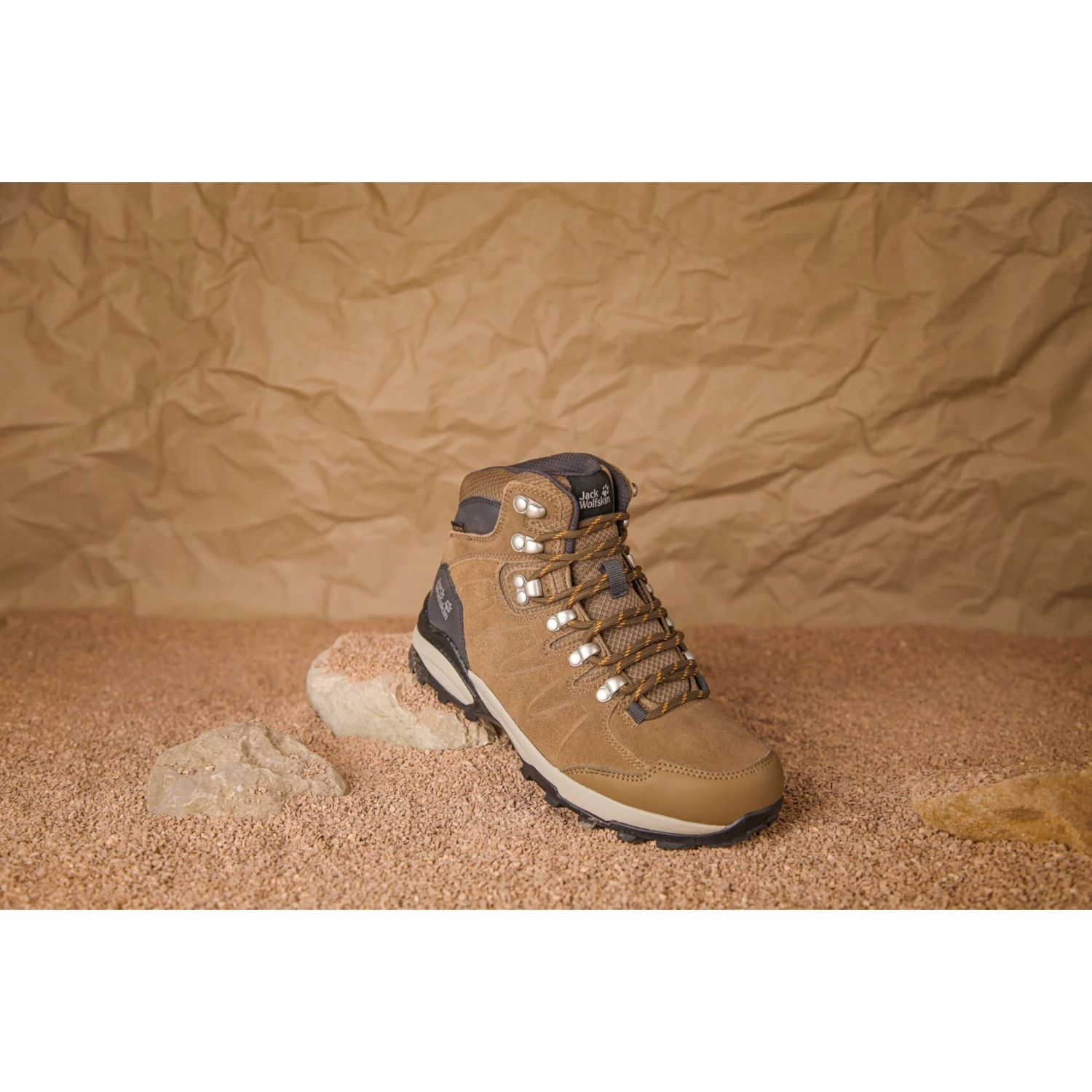 Jack Wolfskin Refugio Texapore Mid Dames Wandelboots - Brown / Apricot - Afbeelding 13