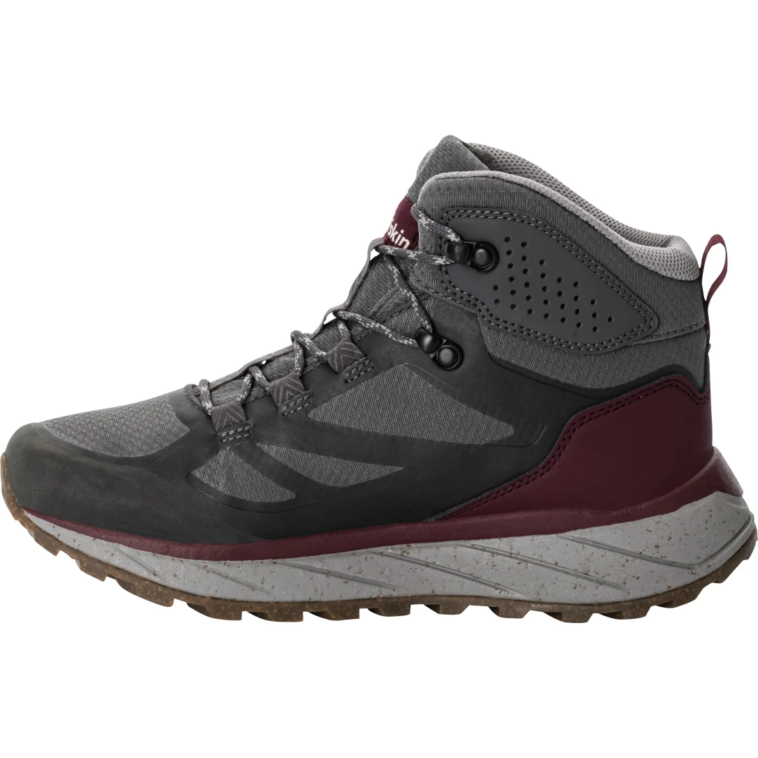 Jack Wolfskin Terraventure Texapore Mid Dames Schoenen - Dark Maroon - Afbeelding 3