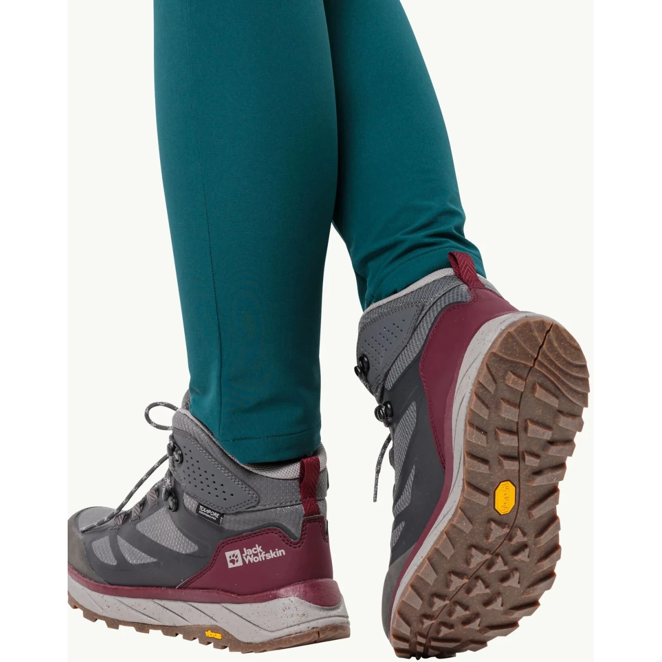 Jack Wolfskin Terraventure Texapore Mid Dames Schoenen - Dark Maroon - Afbeelding 7