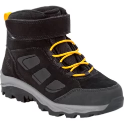 Jack Wolfskin Vojo LT Texapore Mid Kinder Wandelboots - Black / Burly Yellow XT