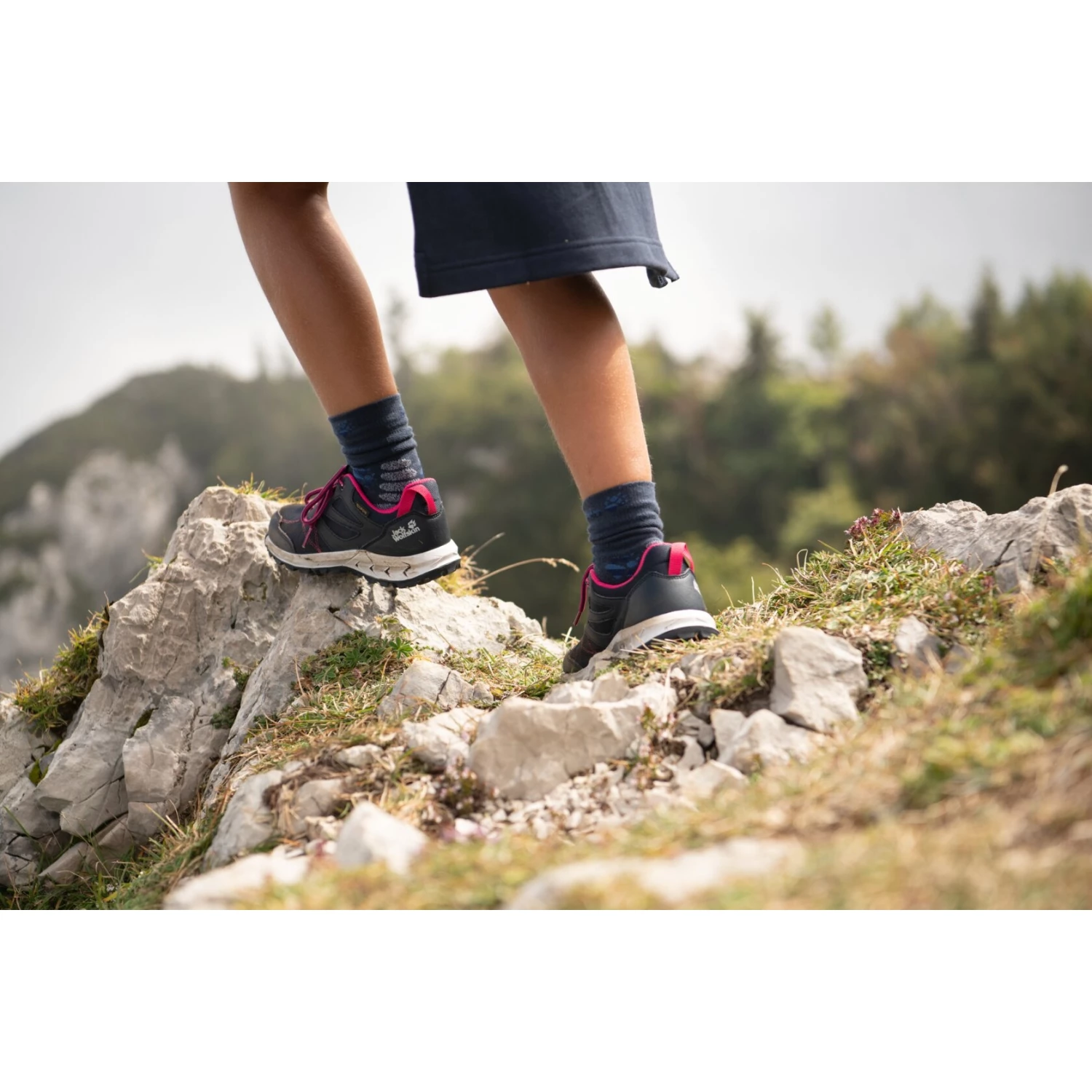 Jack Wolfskin Woodland Texapore Low Kinderen Wandelschoenen - Egret - Afbeelding 8