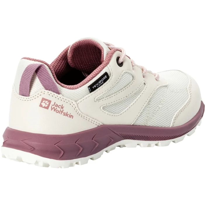 Jack Wolfskin Woodland Texapore Low Kinderen Wandelschoenen - Egret - Afbeelding 2