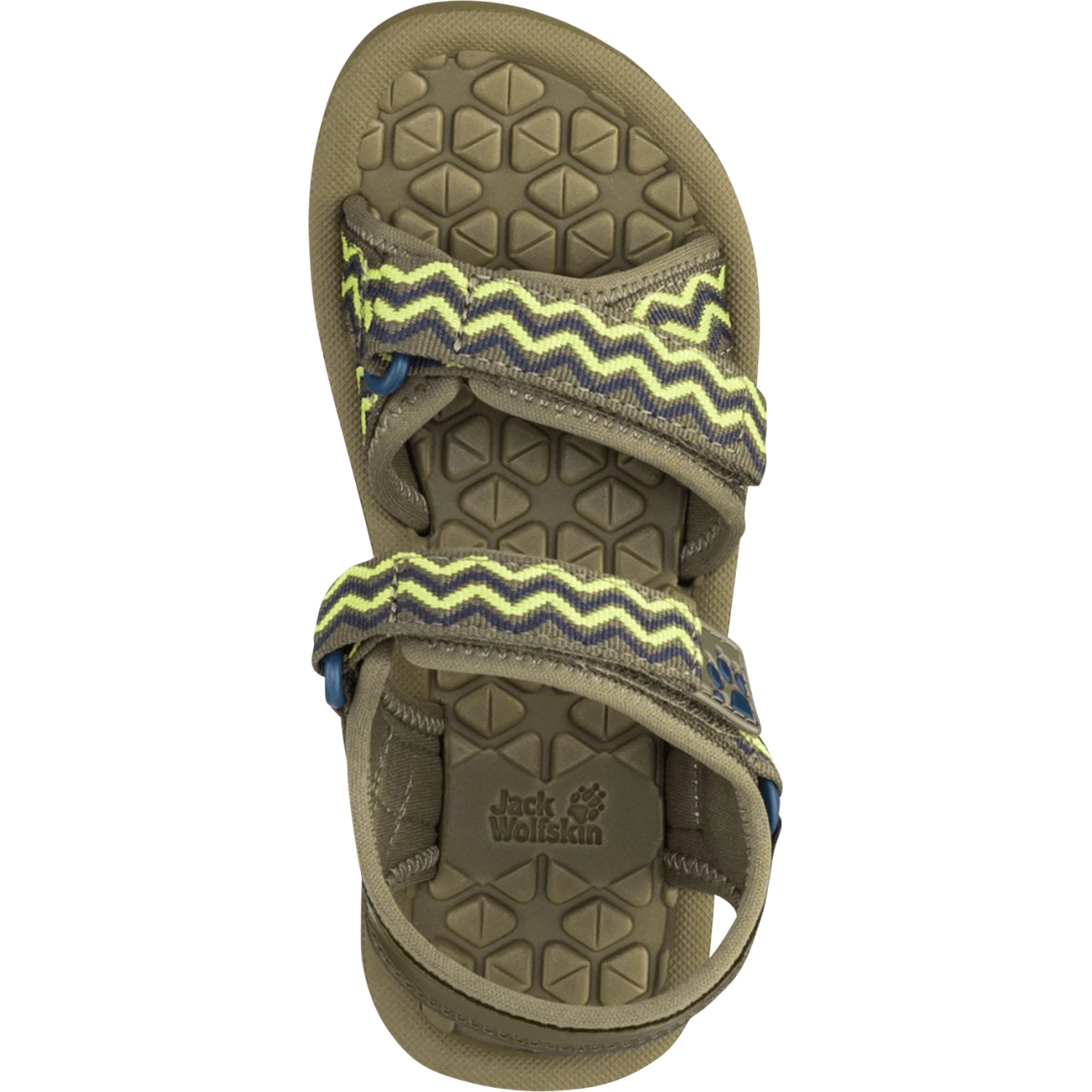 Jack Wolfskin Zulu VC Kinderen Sandalen - Green / Lime - Afbeelding 5
