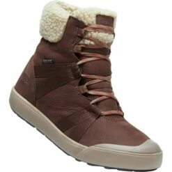 KEEN Elle Winter Boot Waterproof Women's Shoes - Chestnut / Red Clay