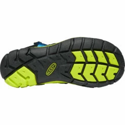 KEEN Seacamp II CNX Youth Sandal - Black / Brilliant Blue -Edelrid Shop keen seacamp ii cnx y black brilliant blue 1022984 3 818989