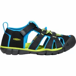 KEEN Seacamp II CNX Youth Sandal - Black / Brilliant Blue